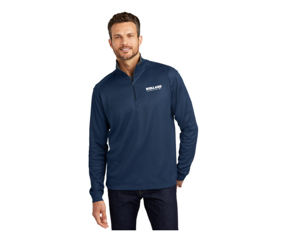 Port Authority® Vertical Texture 1/4-Zip Pullover