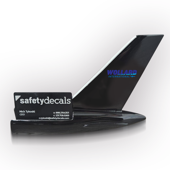 Black 767 Tail Business Card Holder